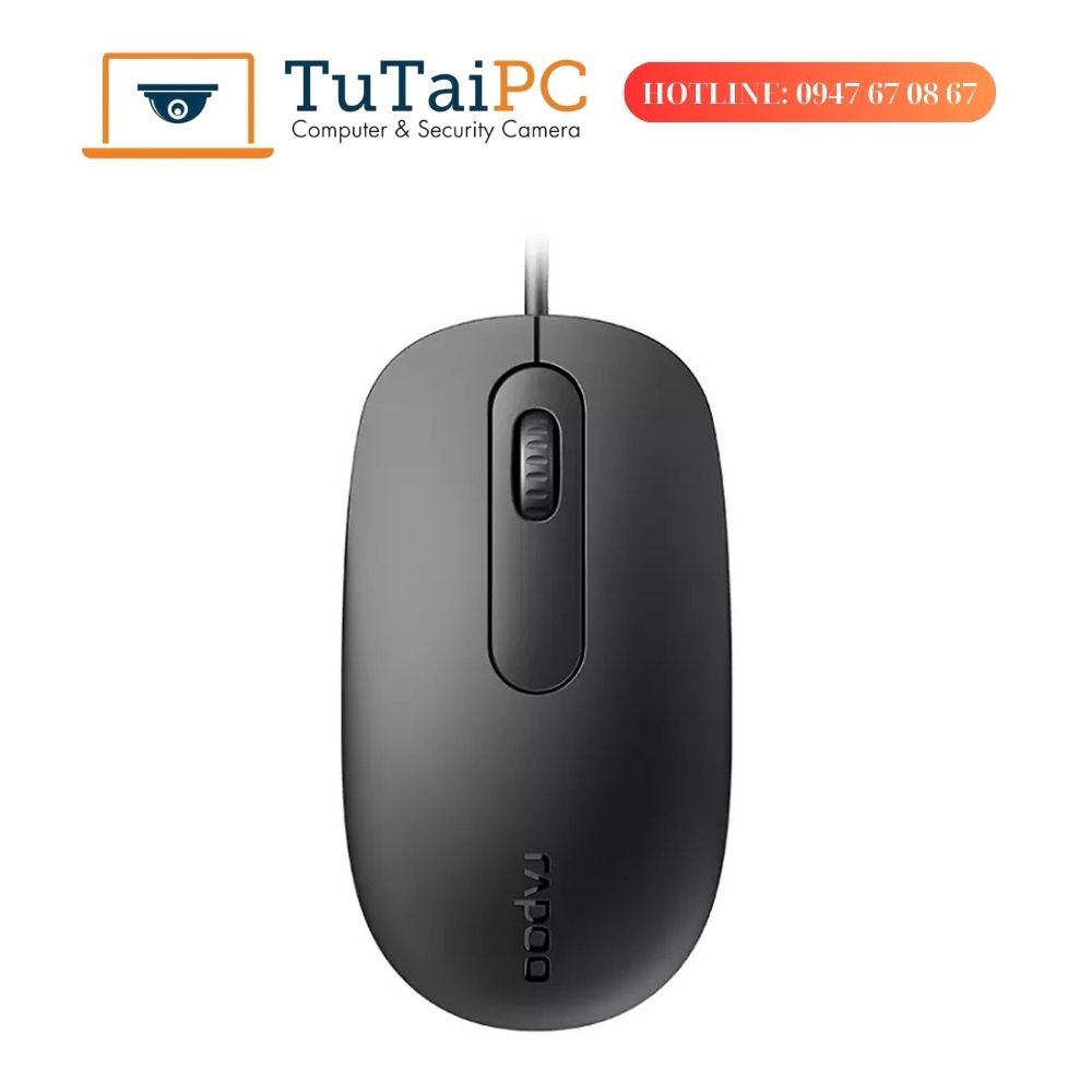 CHUỘT RAPOO N120TTC ĐEN (USB)