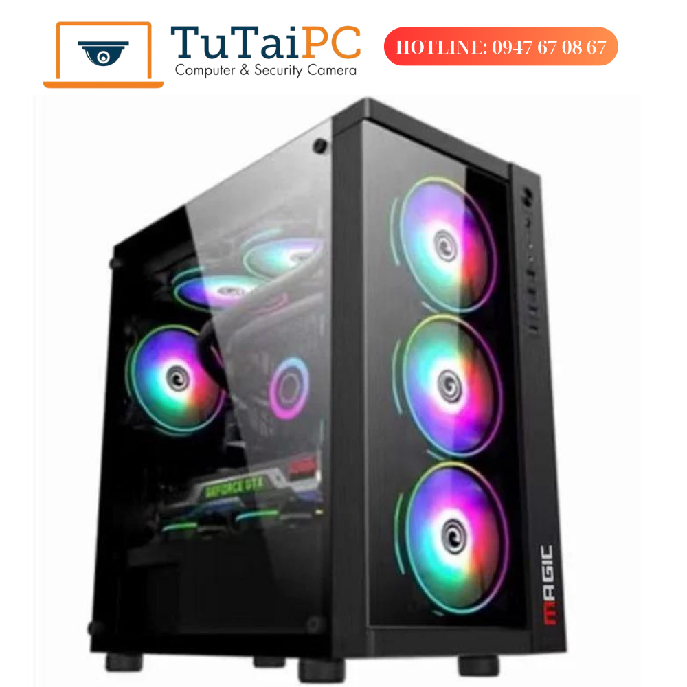 Case Gaming Magic GM-01TTC (Sẵn 3 Fan Led )