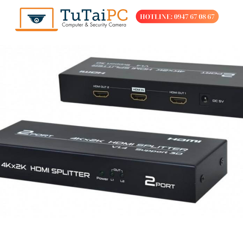 BỘ CHIA HDMI 1 RA 2 FJGEAR HD-4K102TTC