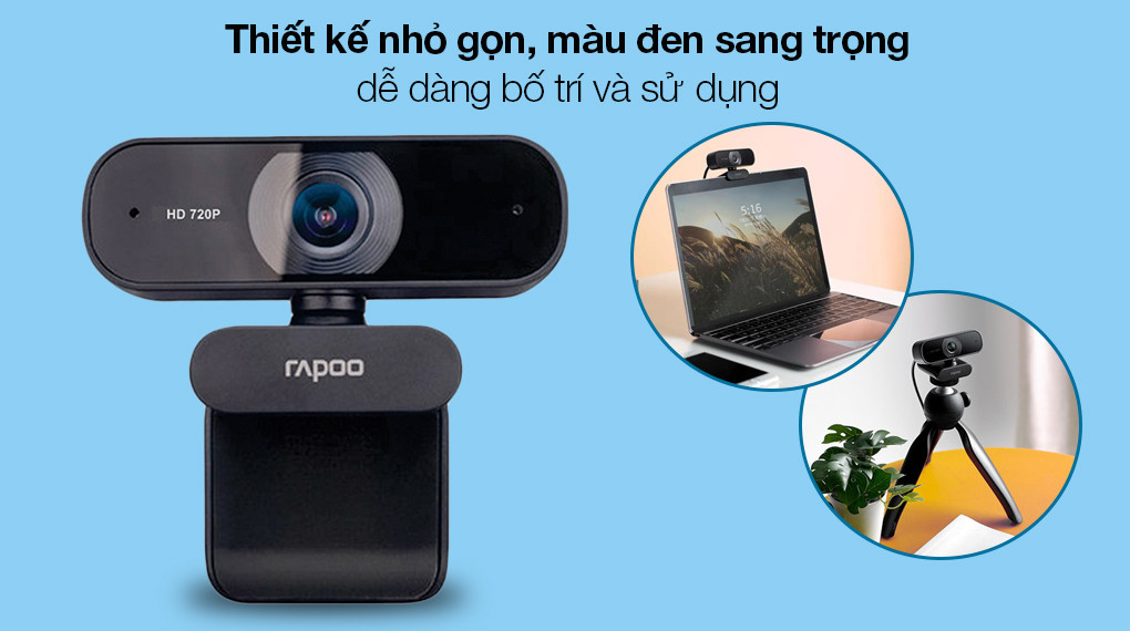 Webcam 720p Rapoo C200 1 1